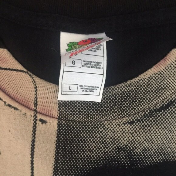 VINTAGE KEITH RICHARDS ROLLING STONES CONCERT TEE SHIRT MENS L DRUG FREE AMERICA - Picture 4 of 12